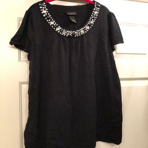 Lane Bryant Jeweled Neck Sweater